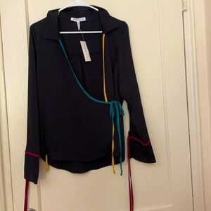 NWT BCBG wrap blouse size: S